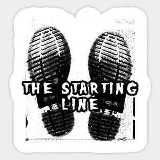 the starting line classic boot Sticker